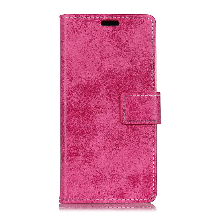Vintage Style PU Leather Protective Mobile Cover for HTC Desire 12s - Rose-2