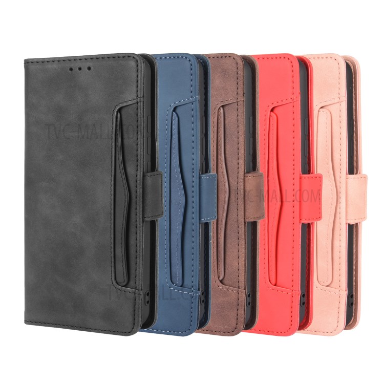 Wallet Stand Flip Leather Protective Case for HTC U20 5G (2020) - Black-13