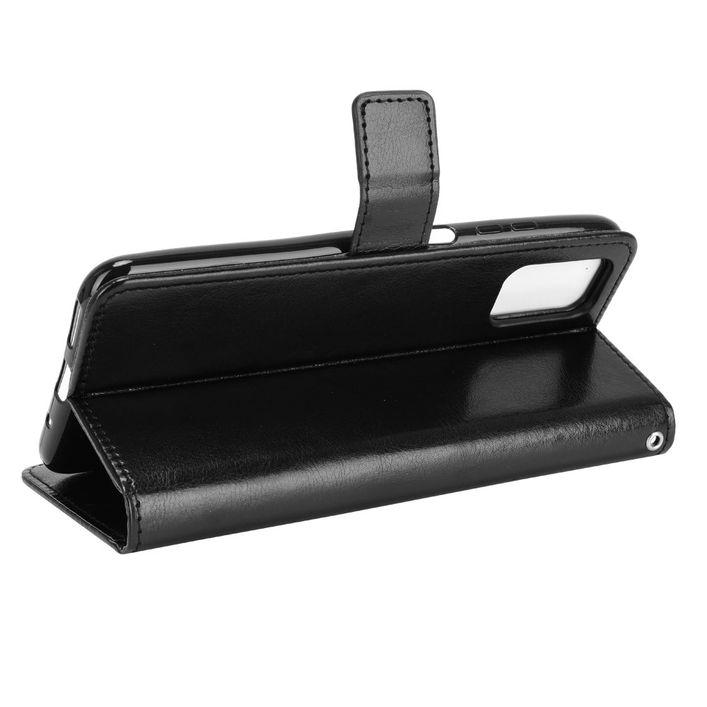 Wallet Stand Design Crazy Horse Texture Leather Phone Cover Shell for HTC Desire 21 Pro 5G - Black-5