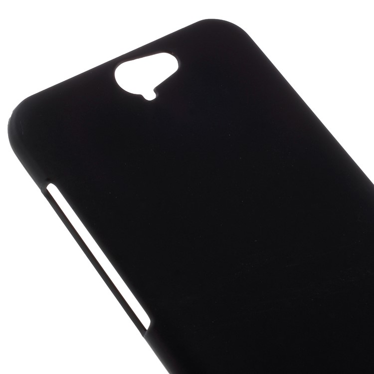 Rubberized Hard PC Case for HTC One A9 - Black-4