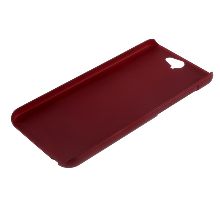 Rubberized Hard PC Phone Cover for HTC One A9 - Red-3