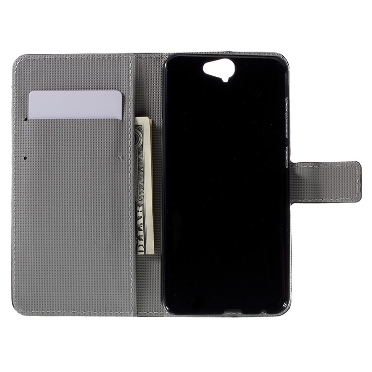 Wallet Leather Stand Cover for HTC One A9 - Butterfly Flowers-11