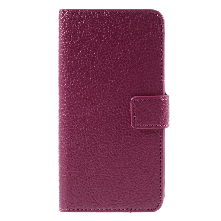 Lychee Texture Wallet Leather Cover for HTC One A9 with Stand - Rose-3