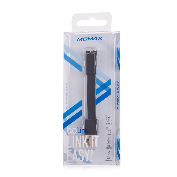 MOMAX GO-Link Noodle Shape Micro USB Charging Cable for Samsung HTC Sony - Black-7