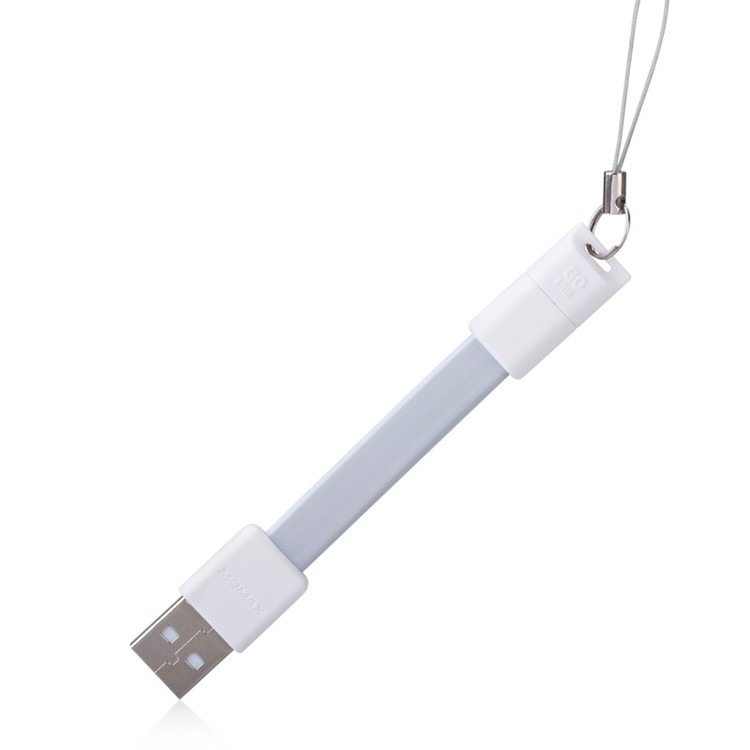 MOMAX GO-Link Noodle Shape Micro USB Charging Cable Cord for Samsung HTC Sony - White-2