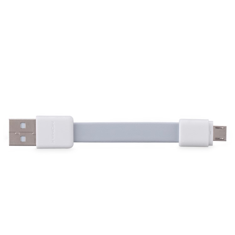 MOMAX GO-Link Noodle Shape Micro USB Charging Cable Cord for Samsung HTC Sony - White-4