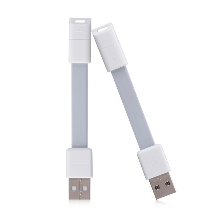 MOMAX GO-Link Noodle Shape Micro USB Charging Cable Cord for Samsung HTC Sony - White-5