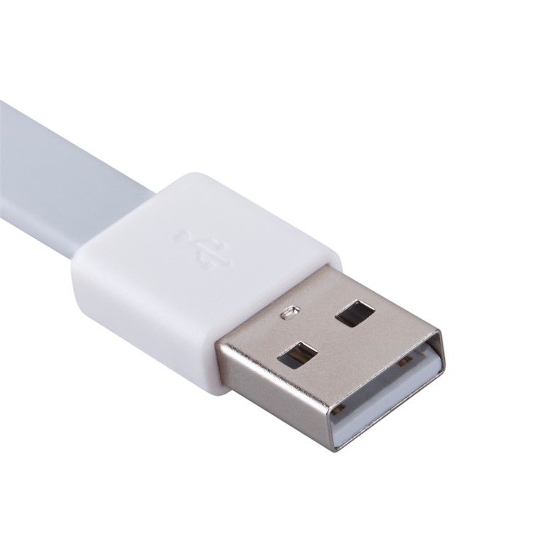 MOMAX GO-Link Noodle Shape Micro USB Charging Cable Cord for Samsung HTC Sony - White-7