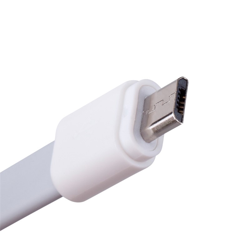 MOMAX GO-Link Noodle Shape Micro USB Charging Cable Cord for Samsung HTC Sony - White-8