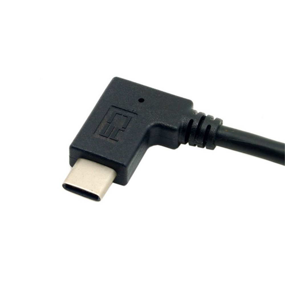 USB Type C Male Connector to 90 Degree Left Angled USB 3.0 Male Data Cable-4
