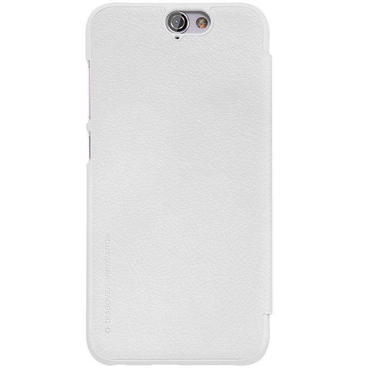 NILLKIN Qin Series Smart View Leather Phone Cover for HTC One A9 - White-2