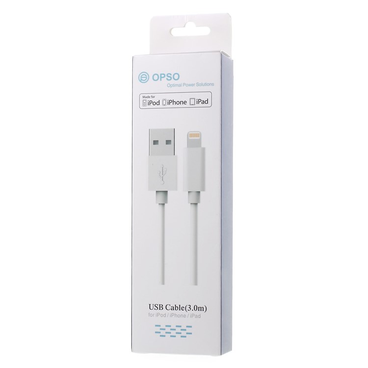 OPSO MFI Certified 3M Lightning 8Pin Data Sync USB Charging Cable for iPhone iPad iPod-3