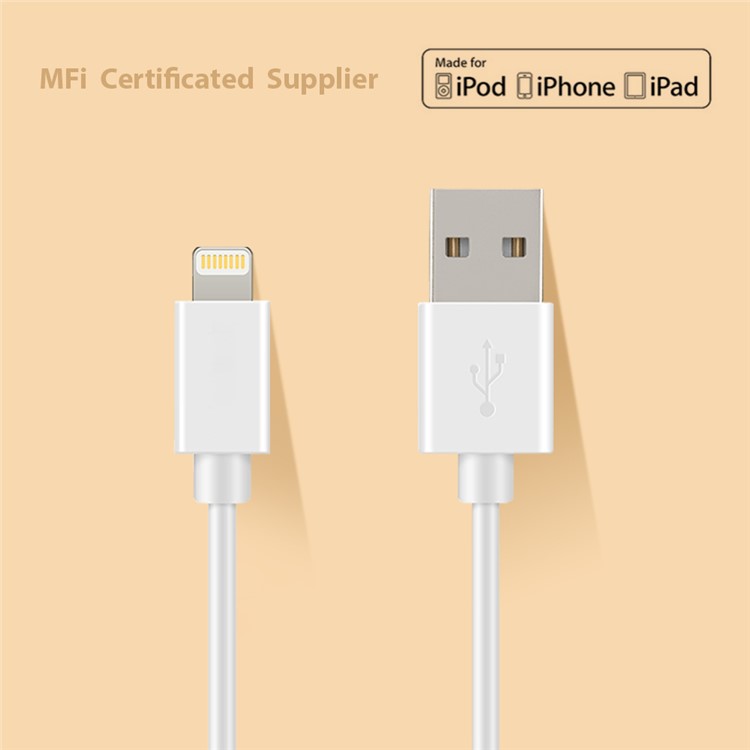 Opso mfi сертифицировал 1m молнию 8pin usb зарядный кабель для iphone ipad ipod