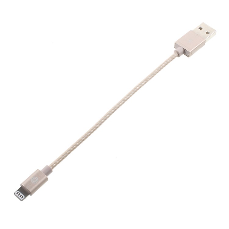 OPSO MFI Certified Lightning 8Pin Sync Charging USB Cable Braided 15CM - Champagne-2