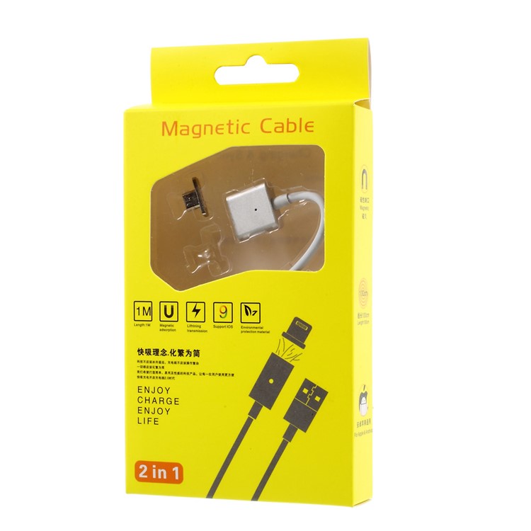 1M Magnetic Micro USB Charging Cable Cord for Samsung LG Sony Huawei Xiaomi Etc.-7