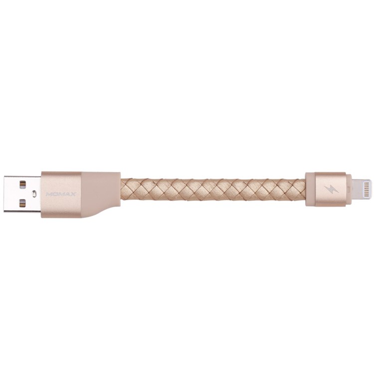 MOMAX Elite Link Pro MFI Certified Lightning 8Pin Data Charge Cable - Gold Color-2