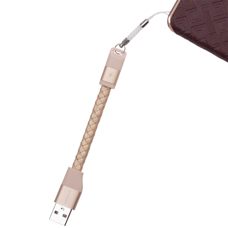 MOMAX Elite Link Pro MFI Certified Lightning 8Pin Data Charge Cable - Gold Color-5