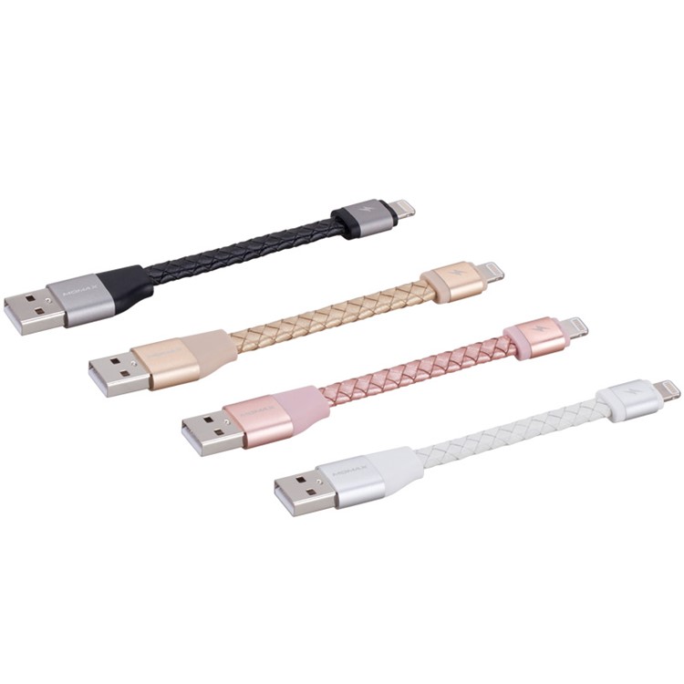 MOMAX Elite Link Pro MFI Certified Lightning 8Pin Data Charge Cable - Gold Color-8