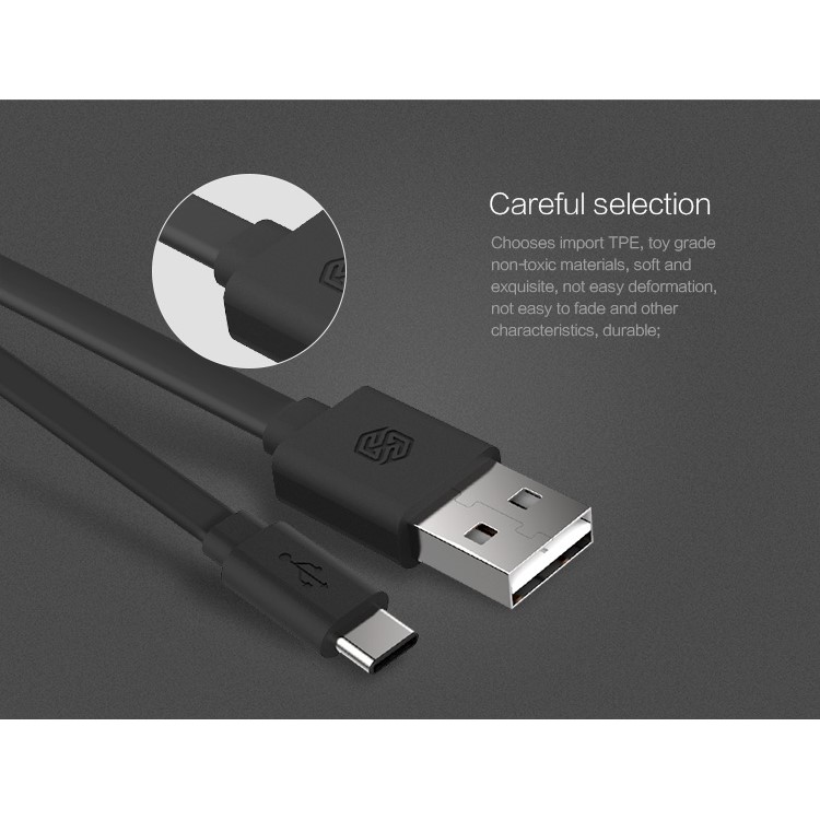NILLKIN 2A Type-C to USB2.0 Port Cable for Nokia N1/LG Nexus 5X - Black-15
