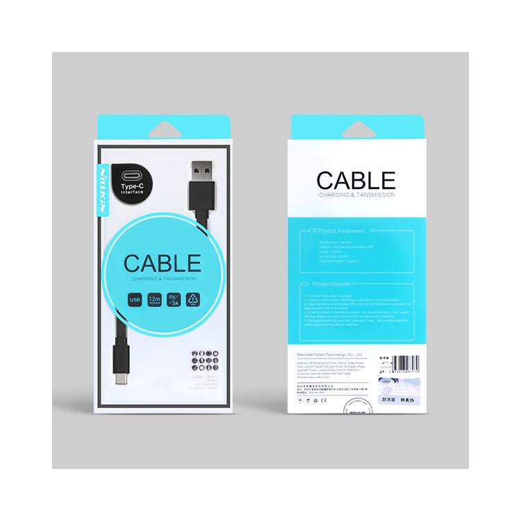 NILLKIN 2A Type-C to USB2.0 Port Cable for Nokia N1/LG Nexus 5X - White-14