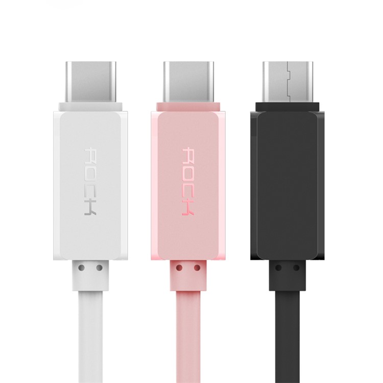 ROCK USB Type-C Male to Male Data Sync Charging Cable 1m - Black-5