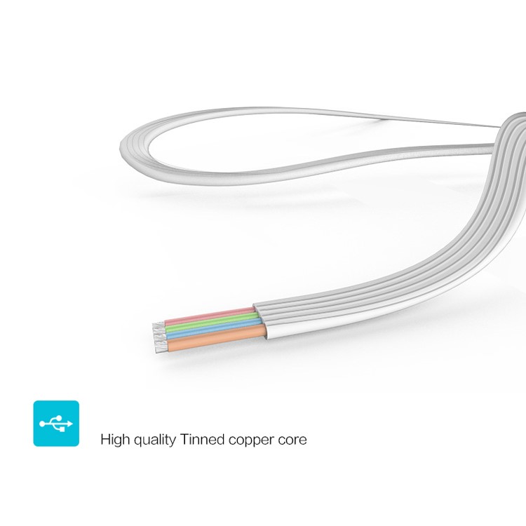 JOYROOM Business Travel Micro USB Charge Sync Cable for Samsung HTC LG Huawei etc. - White-3