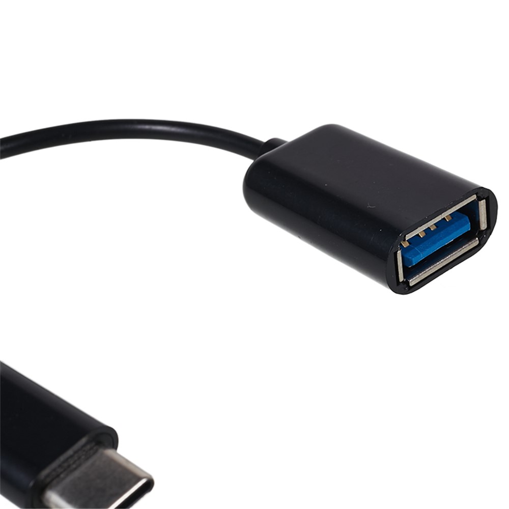 USB 3.1 Type-C Male to USB 2.0 A Female OTG Cable - Black-2