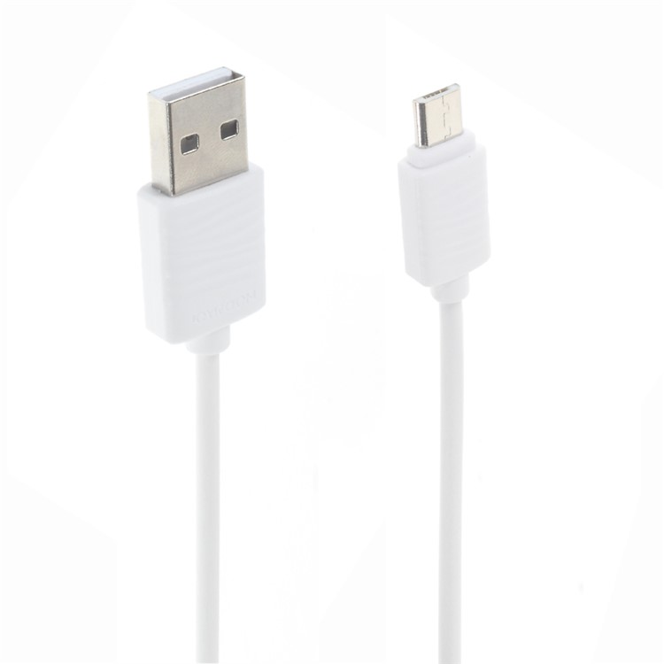JOYROOM JR-S118 1.0M Micro USB Data Sync Charging Cord for Samsung HTC Huawei - White-1