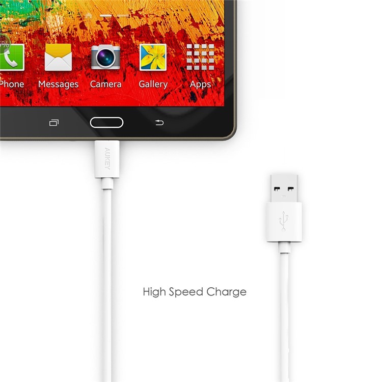 AUKEY Premium 2m Micro USB Charge Sync Cable - White-4