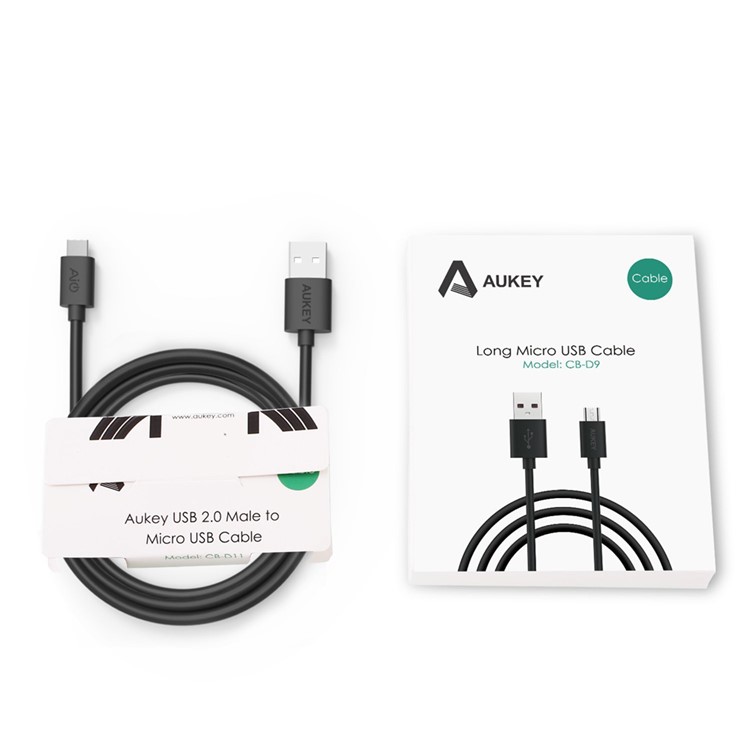 AUKEY Premium 2m Micro USB Charge Sync Cable - White-6