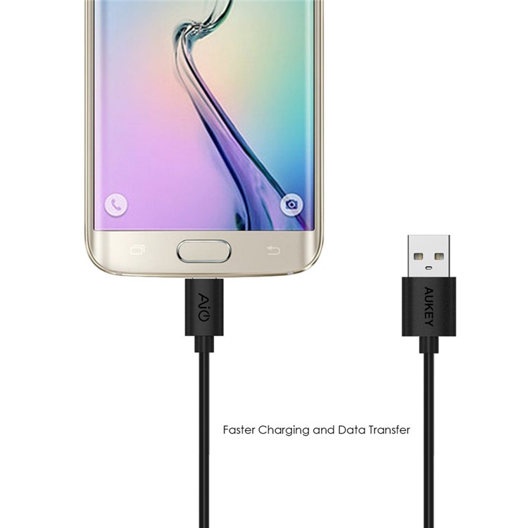 AUKEY 5pcs/set Sync Charge Micro USB Cables for Samsung Huawei CB-D5 - Black-5