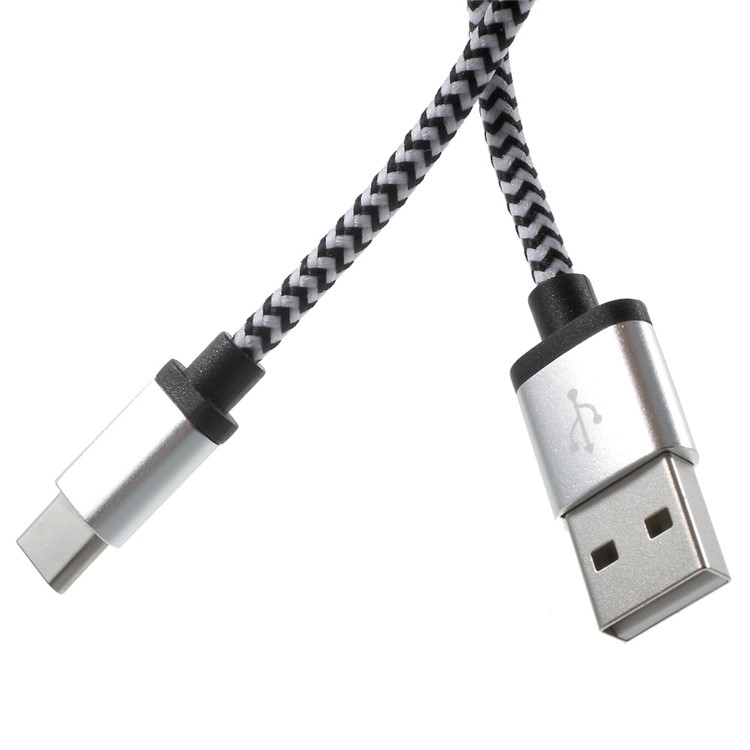 Cabo de Sincronização de Carga USB Tipo c Tipo de Cor Dupla Para Xiaomi Mi 5/novo Macbook - Preto-3