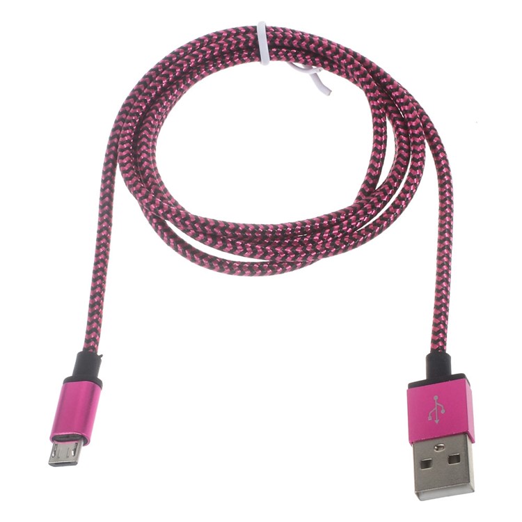 3M Data Sync Charge Micro USB Cable Braided Cord for Samsung HTC Huawei - Rose-2