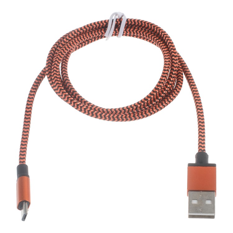 3M Micro USB Data Sync Charging Cable Braided Cord for Samsung HTC Huawei - Orange-2