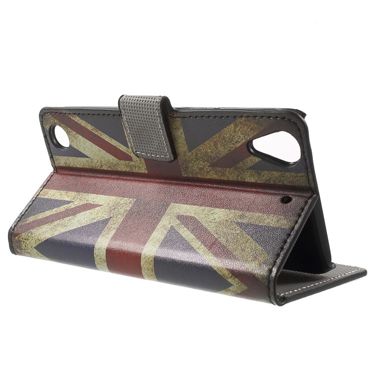 Leather Wallet Case for HTC Desire 530/630 with Stand - Retro UK Flag-3