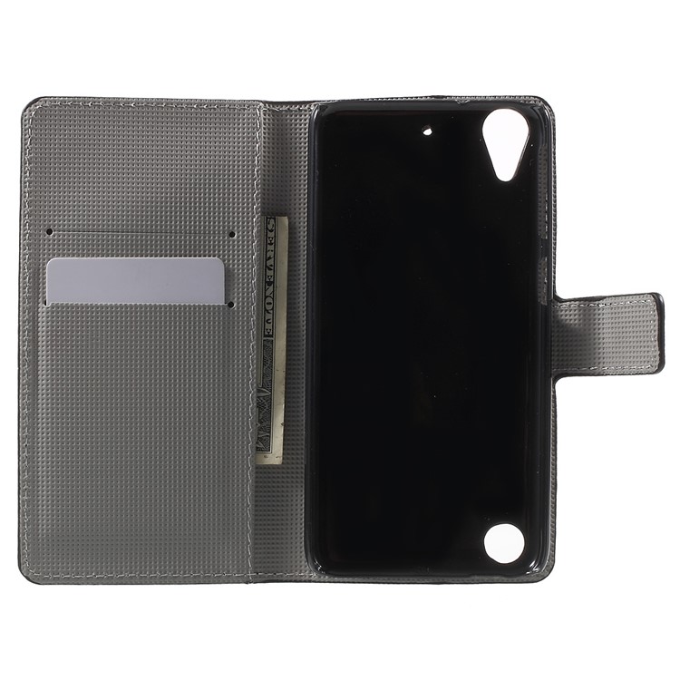 Leather Wallet Case for HTC Desire 530/630 with Stand - Retro UK Flag-4