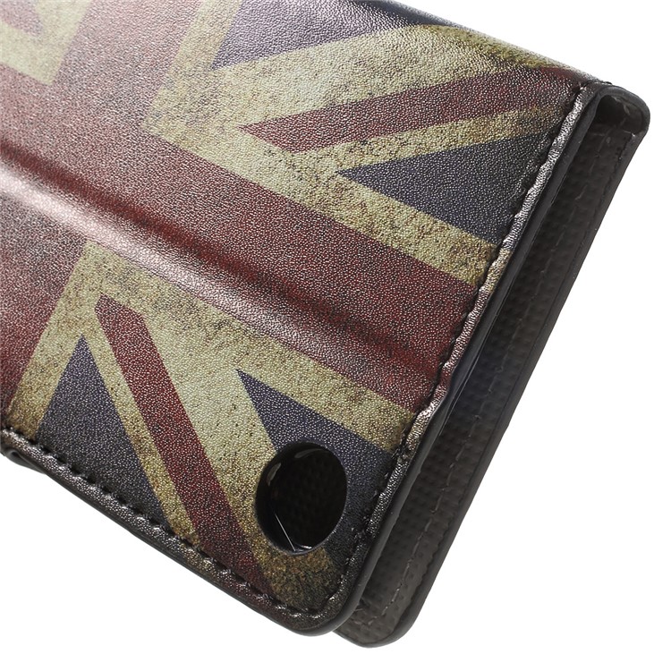 Leather Wallet Case for HTC Desire 530/630 with Stand - Retro UK Flag-8