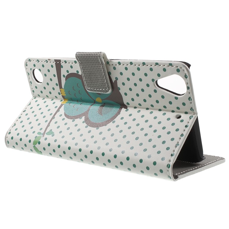 Leather Card Slot Case for HTC Desire 530/630 with Stand - Dozing Owl-3