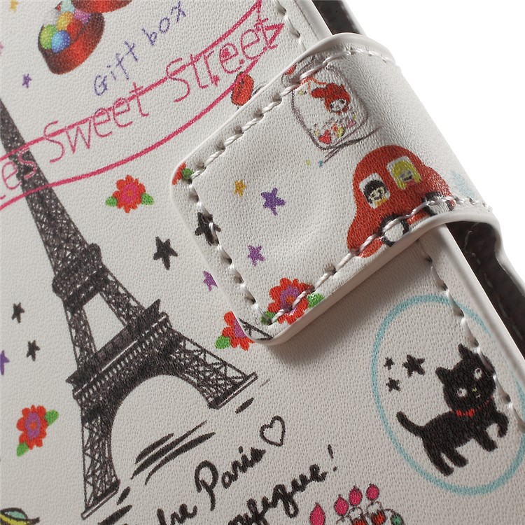 Leather Wallet Case for HTC Desire 530/630 with Stand - Palettes Sweet Street-6