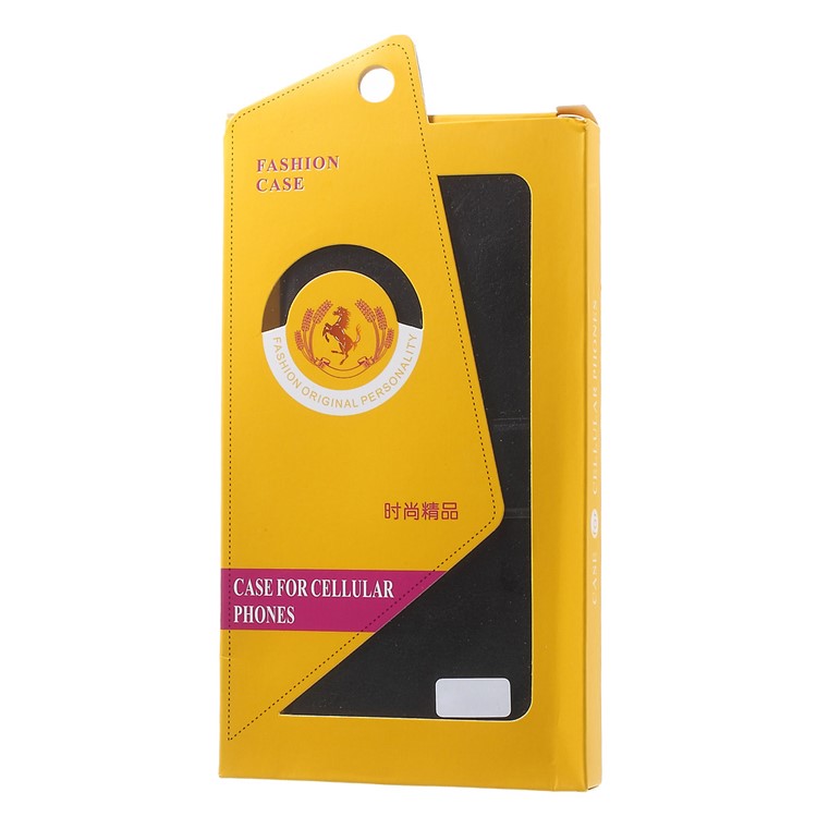 Custodia In Pelle Pazzo Per Portacarte Per HTC Desire 825 In Lamiera Di Acciaio Al Manganese - Nero-10