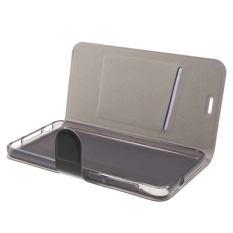 Custodia In Pelle Pazzo Per Portacarte Per HTC Desire 825 In Lamiera Di Acciaio Al Manganese - Nero-5