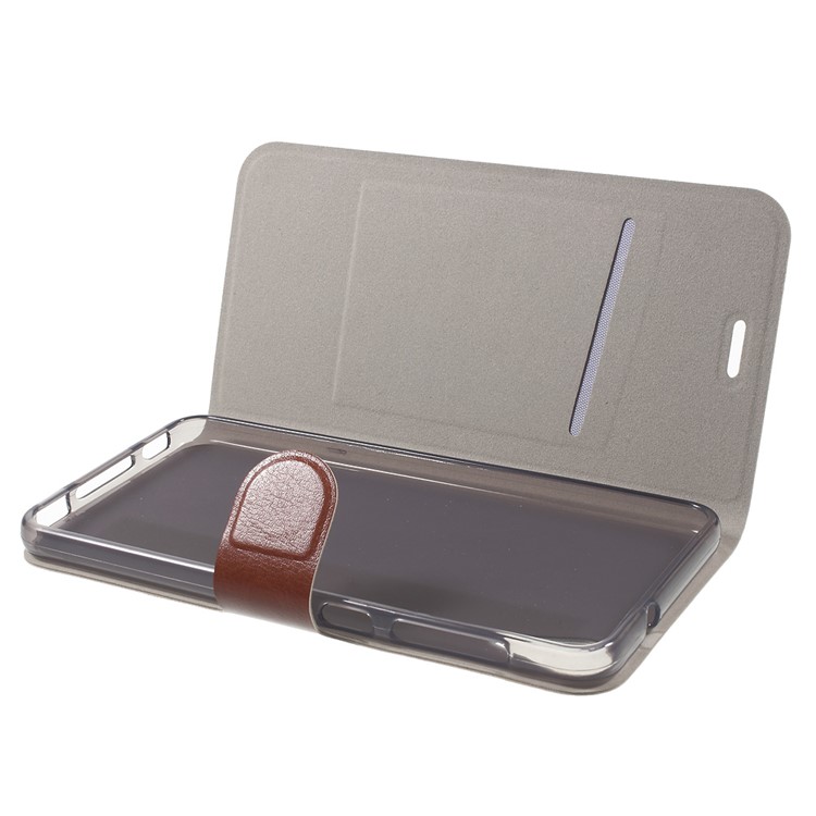 Crazy Horse Card Holder Leather Phone Cover for HTC Desire 825 - Brown-5