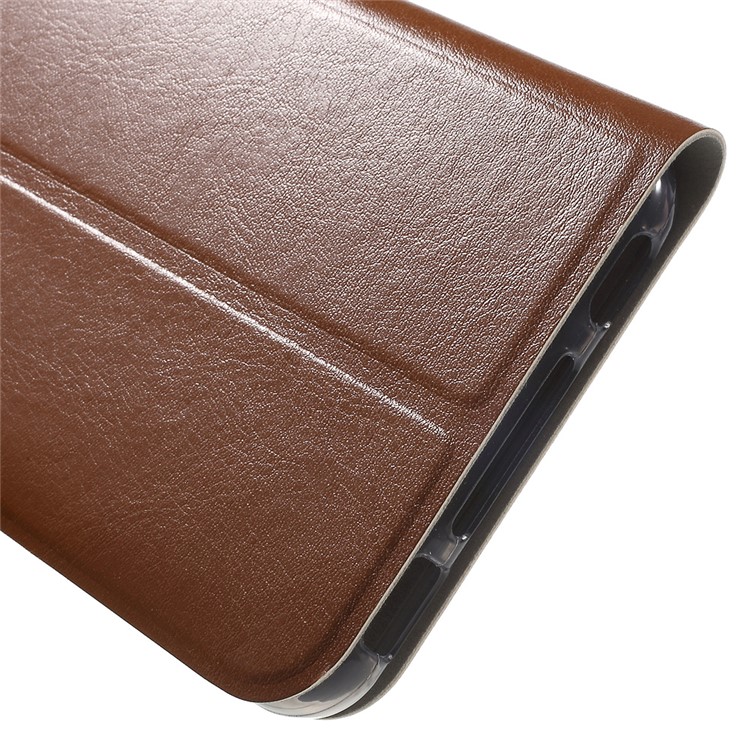 Crazy Horse Card Holder Leather Phone Cover for HTC Desire 825 - Brown-8