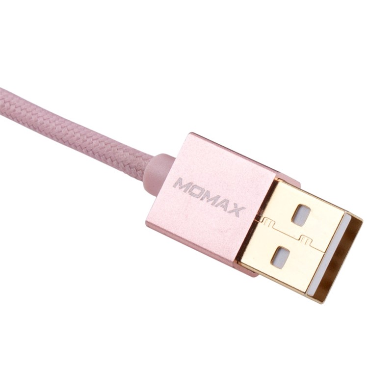 MOMAX Elite Woven 1M Reversible Micro USB Data Sync Charging Cable for Samsung Sony HTC - Rose Gold Color-7