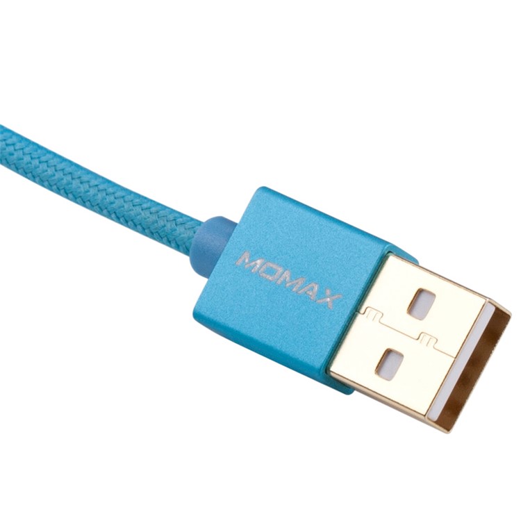 MOMAX Elite Woven 1M Reversible Micro USB Charging Data Cable for Samsung Sony HTC - Blue-7