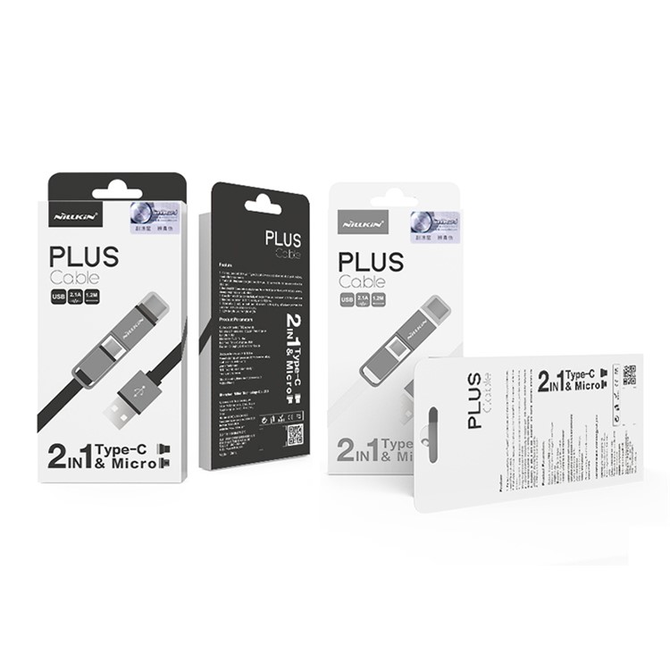 NILLKIN Plus 120cm USB 2.0 Type-C Charger Data Sync Flat Cable for Huawei P9/LG G5 - White-7