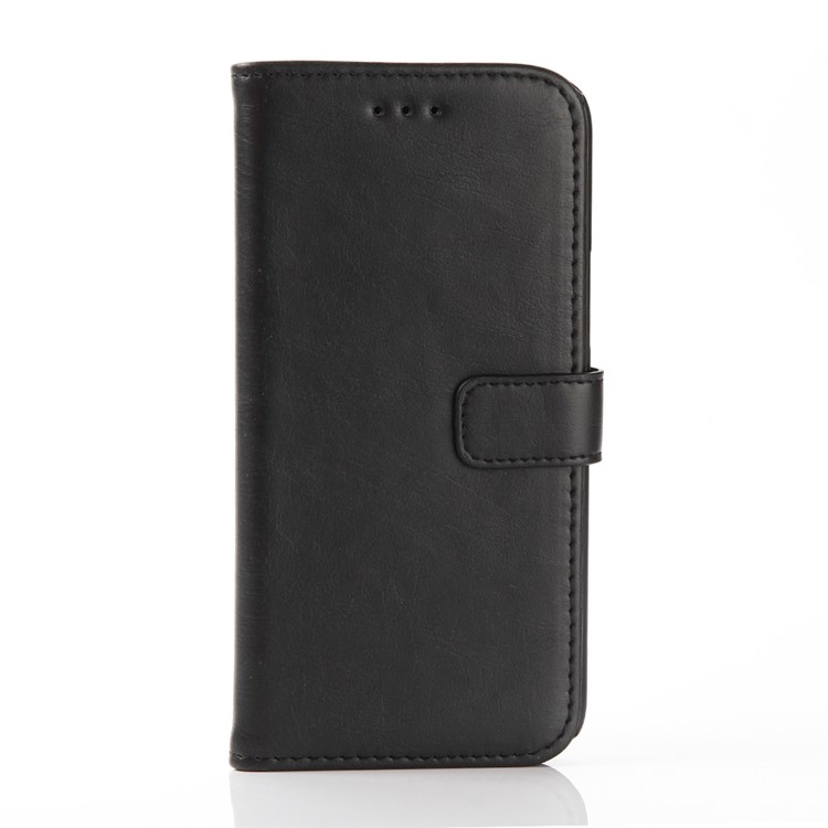 Crazy Horse Leather Wallet Case for HTC 10/Lifestyle - Black-1