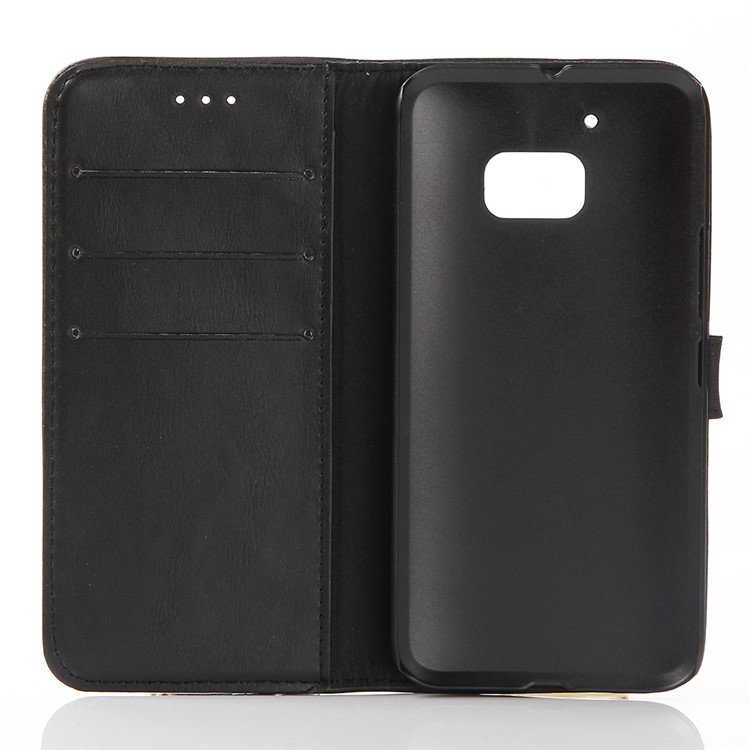 Crazy Horse Leather Wallet Case for HTC 10/Lifestyle - Black-3