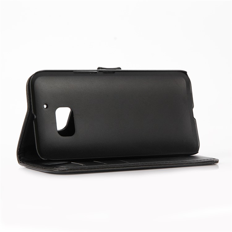 Crazy Horse Leather Wallet Case for HTC 10/Lifestyle - Black-5
