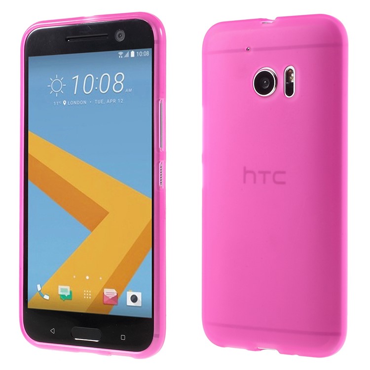 Double-sided Frosted TPU Gel Case for HTC 10 /10 Lifestyle - Rose-1